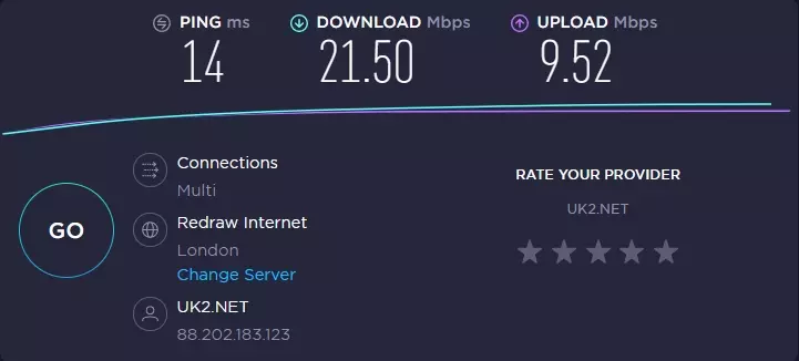 Norton WiFi security speed test 2