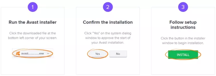Avast set up