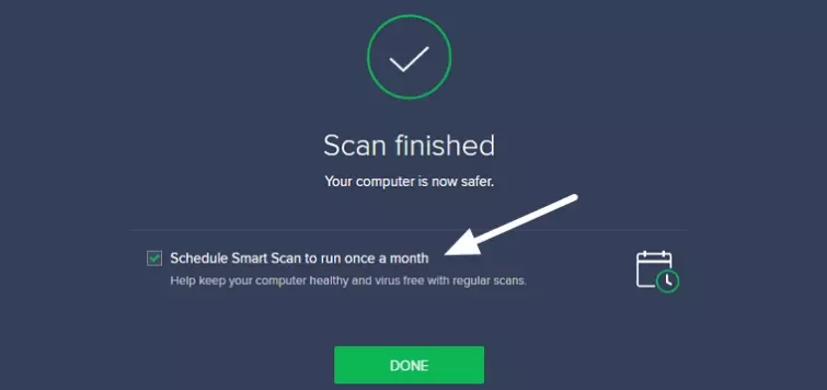Schedule scan