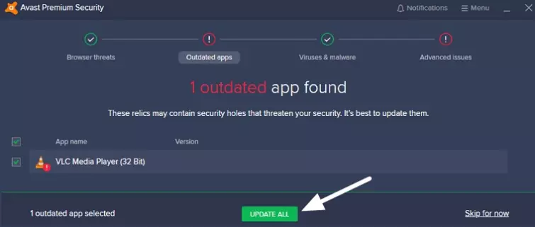 Update out of date apps