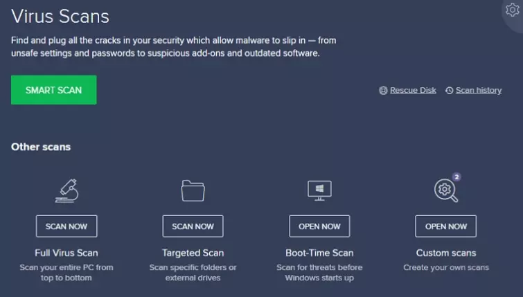 Virus scan
