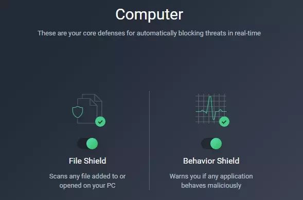 File shield feature