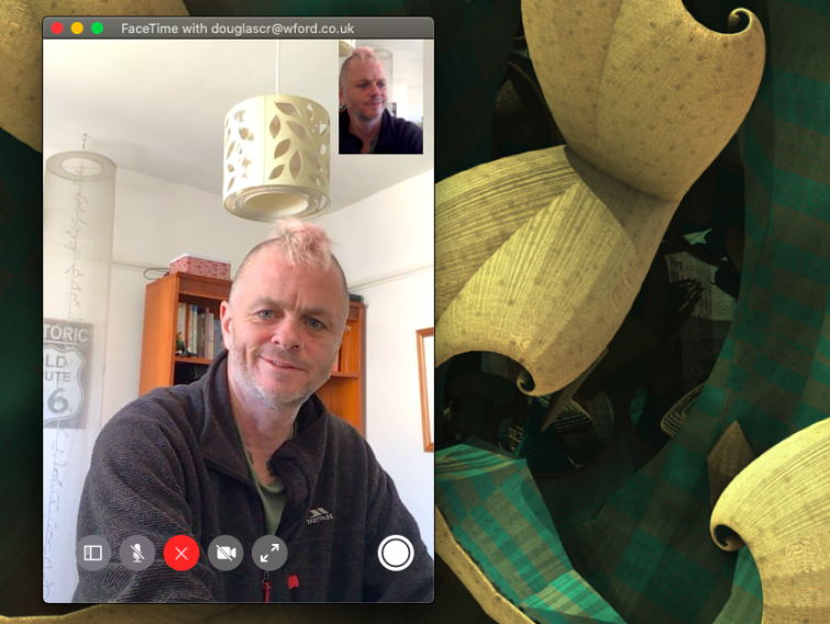 Team call with Apple FaceTime