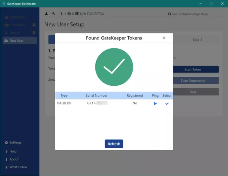 Gatekeepemr Dashboard tokens found