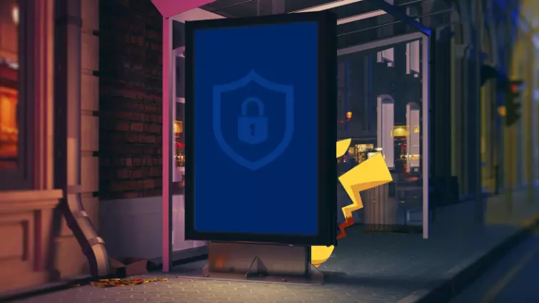 Pokemon Go VPN Spoofing pikachu at bus stop