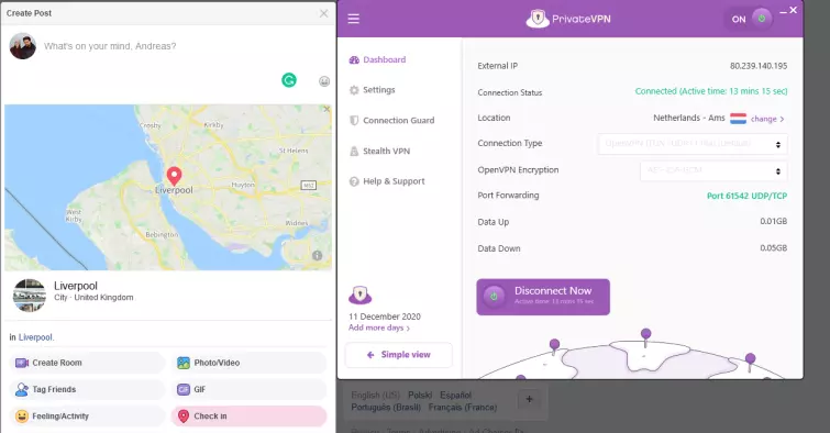 Facebook without VPN