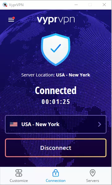 VyprVPN Windows istemcisi