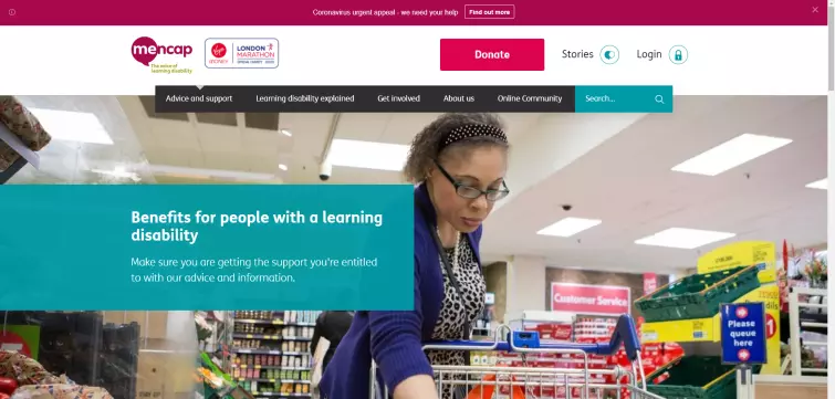 Mencap website
