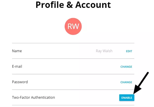 Profile and account