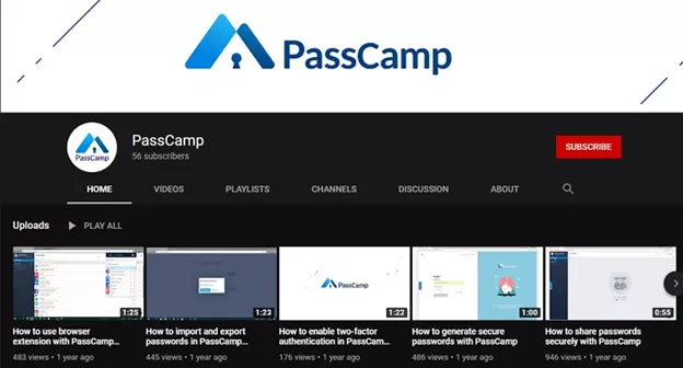 PassCamp Youtube channel