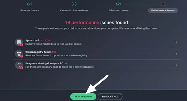 Performance issues showing
