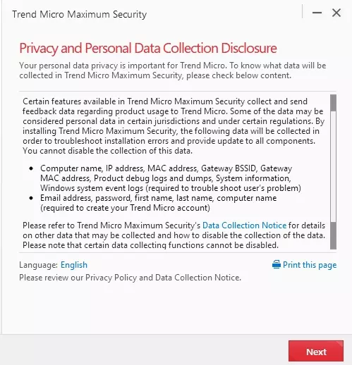 Privacy and personal data collection disclosure
