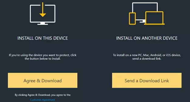 Install on this device