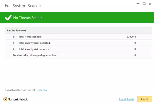 Full system security scan
