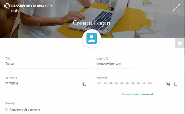 Creating new login