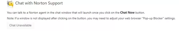 chat with Norton support