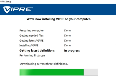 VIPRE 소프트웨어 설치