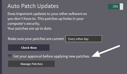 Auto patch updates
