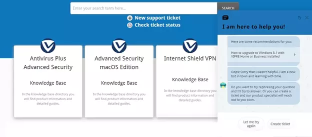 Vipre knowledge base