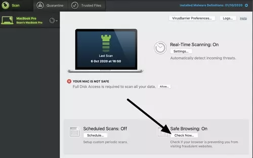 Intego control panel