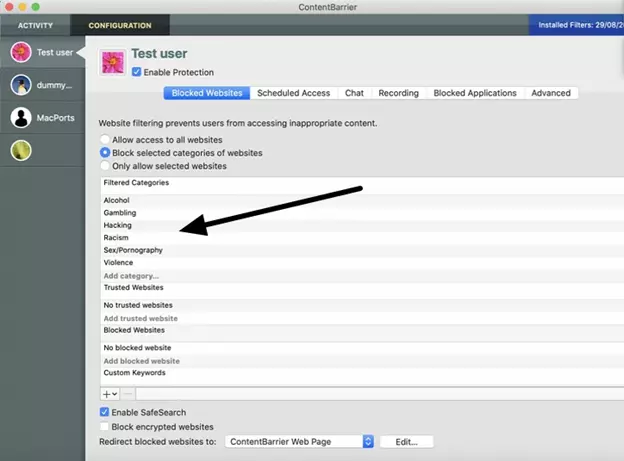 Intego contentbarrier