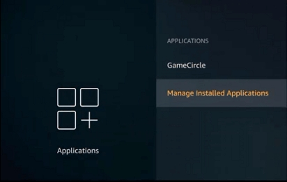 Firestick manage installed applications