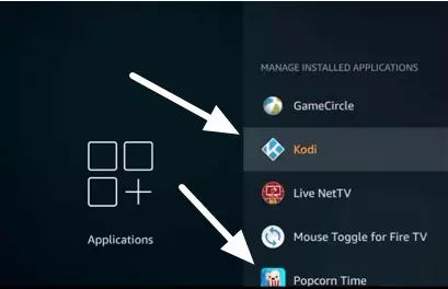 Choose an application from the list