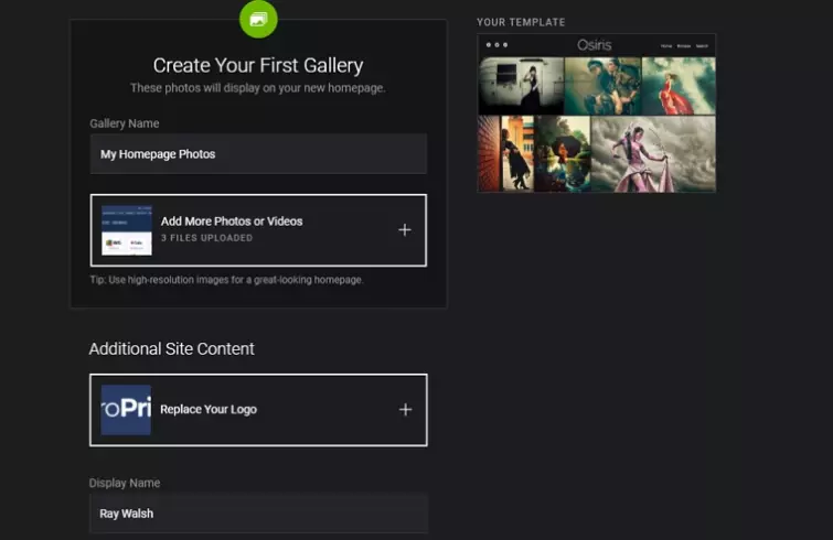 Creating your gallery