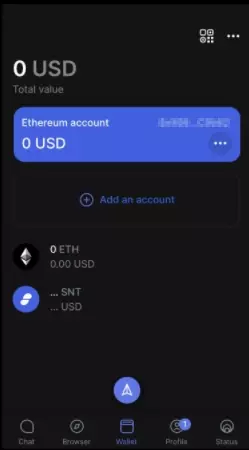 Ethereum Tokens in account