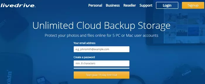 LiveDrive Cloud backup