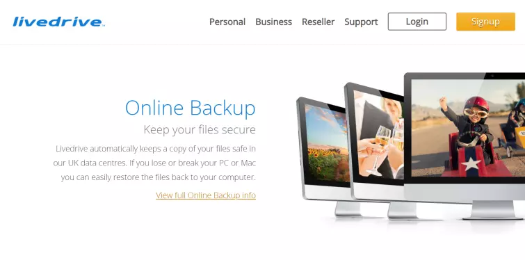 livedrive website