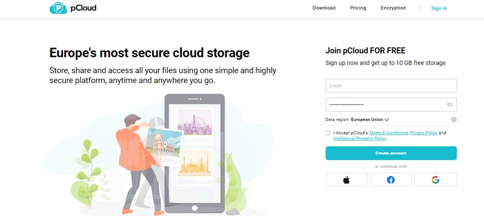 pCloud Website