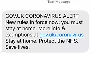 Gov.uk Smishing Message
