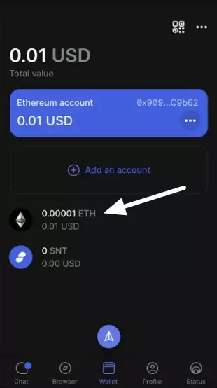 Etehereum Tokens Show in USD