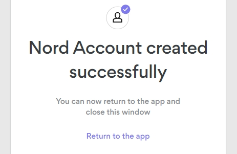 Nord account created