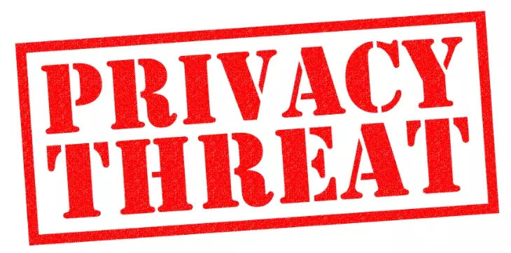 Privacy Threat written in red