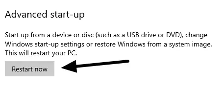 Windows 10 advances start up