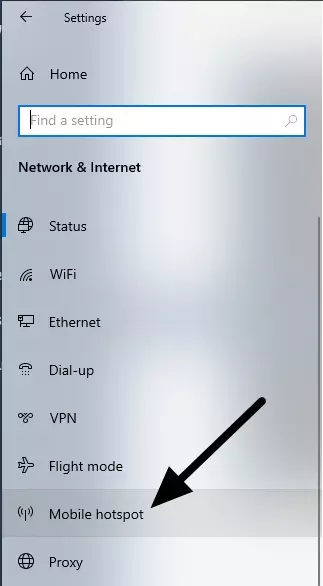 choose mobile hotspot