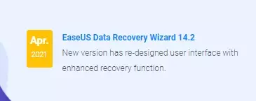 EaseUS data recovery Wizard 14.2