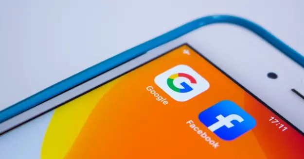 Google app on a mobile phone