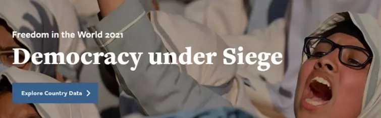 freedom in the world report "Democracy under siege"