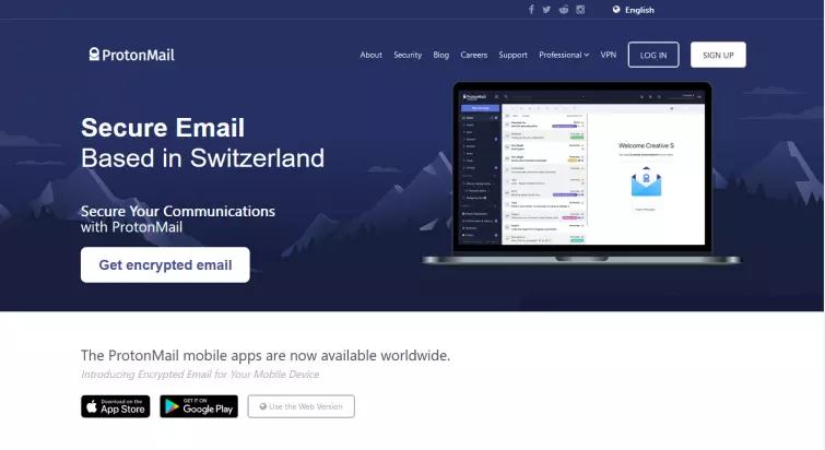 ProtonMail website