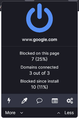 uBlock Origin - Free, open-source ad content blocker.