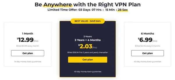 CyberGhost is the better value provider.