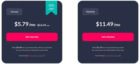 Incogni price plans.