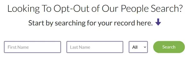 Search for yourself in the PeopleLooker database.