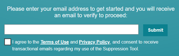 Entrez votre adresse e-mail pour commencer à supprimer vos données d'Intelius. 