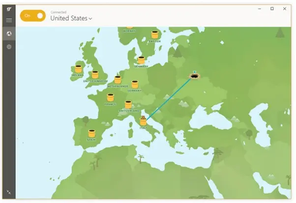 Connections are made by a tunnelling bear.