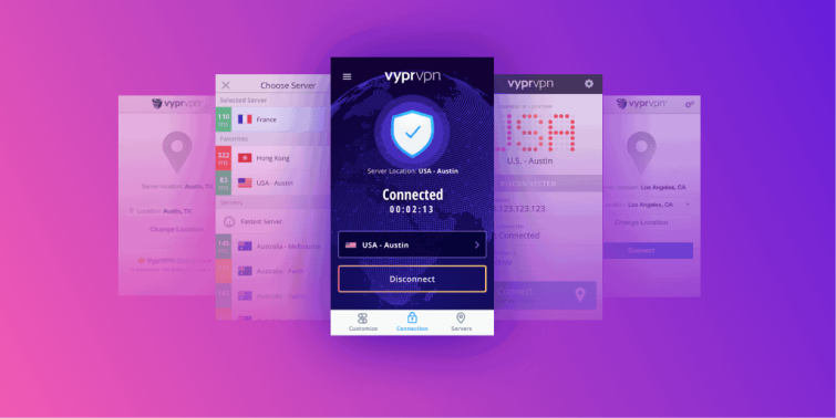 VyprVPN has servers in many countries. 