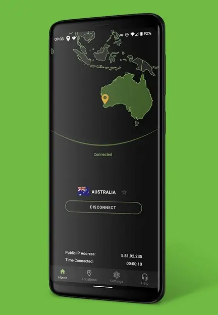 IPVanish Android app.